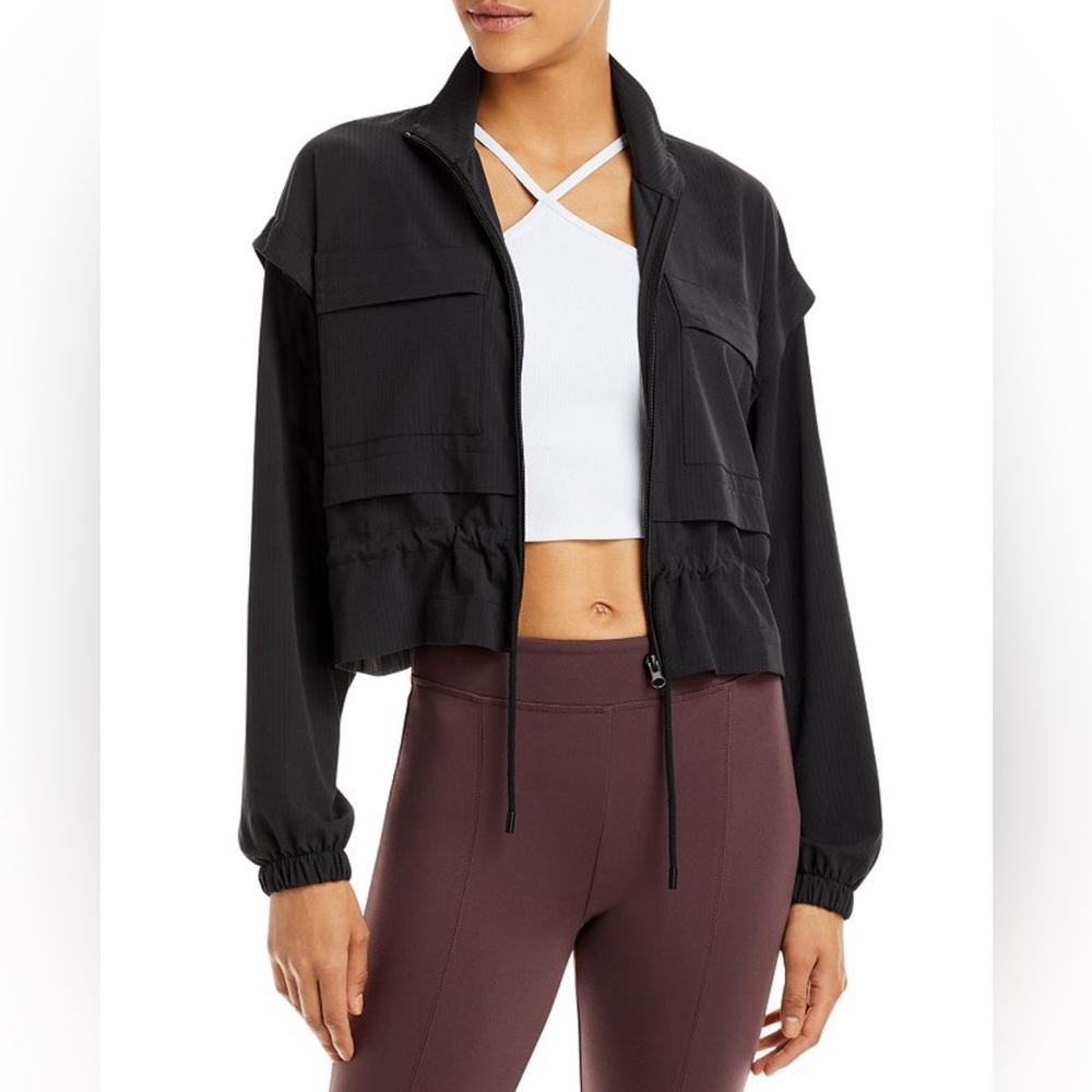 Alo yoga Ready Set Zip Jacket size Large in black